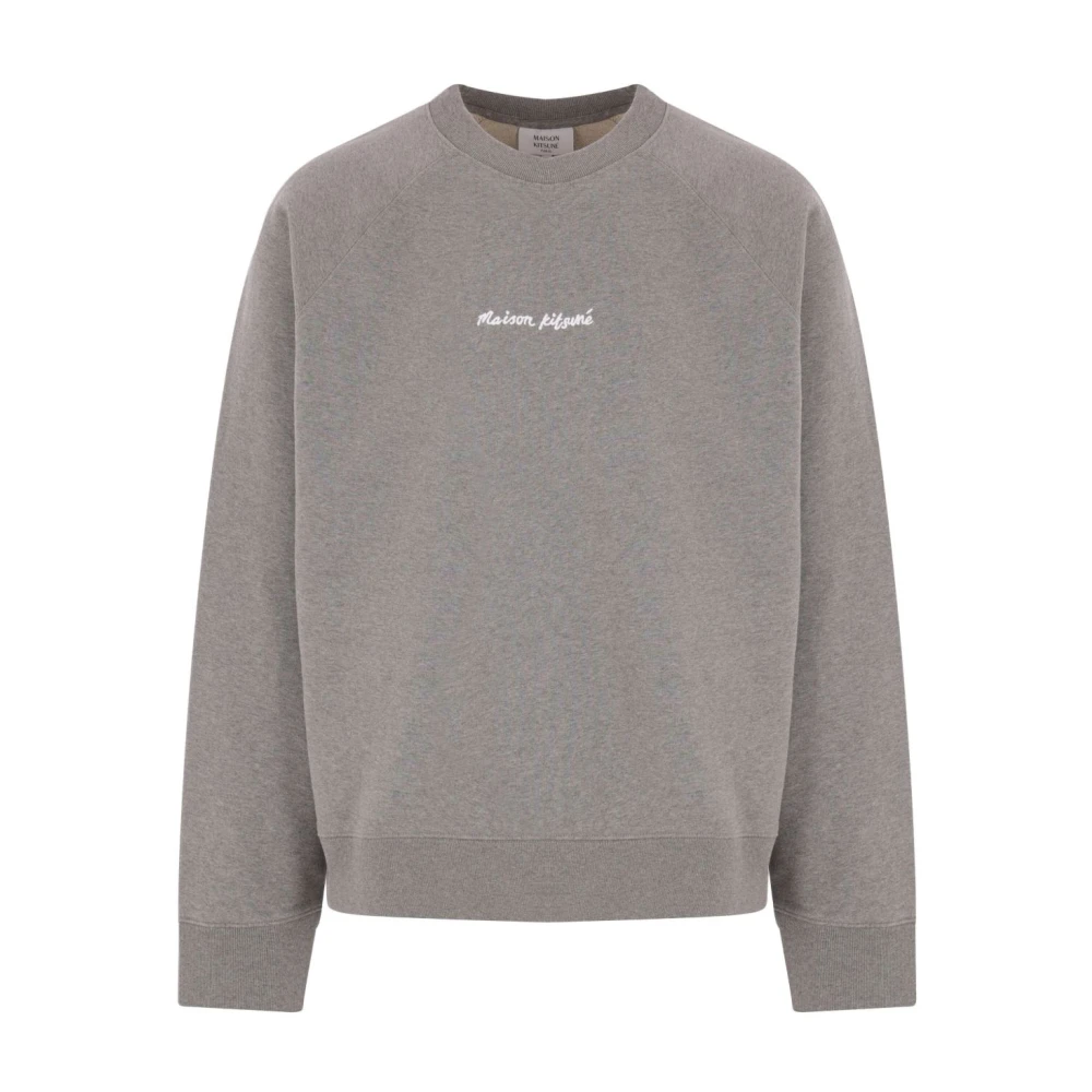 Maison Kitsuné Grijze Trui voor een Stijlvolle Look Gray Heren