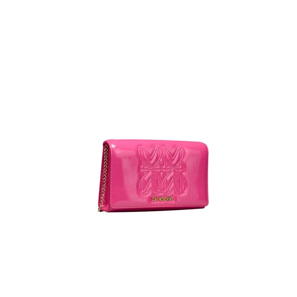 Love Moschino Kleurrijke Crossbody Tas met Ketting Pink Dames