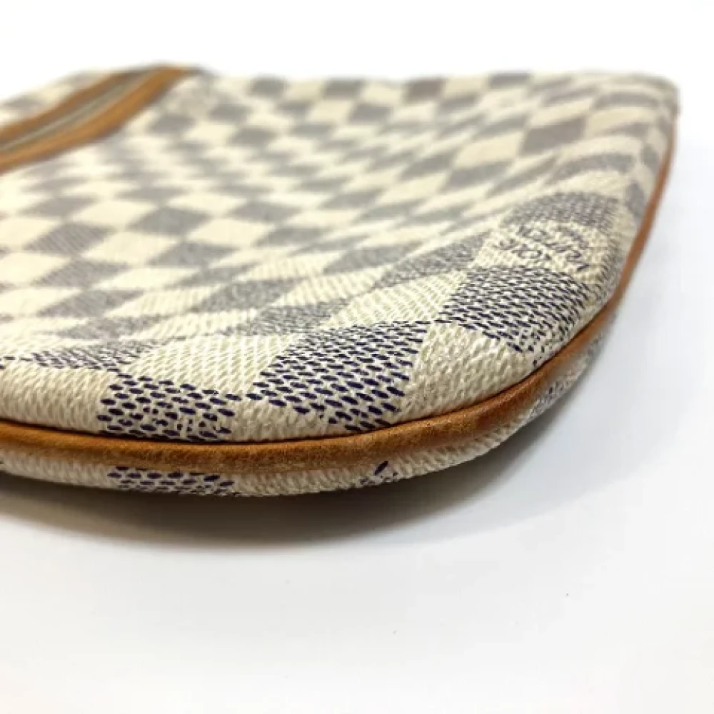Louis Vuitton Vintage Pre-owned Cotton louis-vuitton-bags White Dames