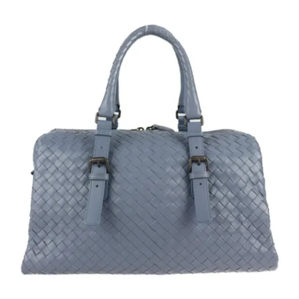 Bottega Veneta Vintage Pre-owned Leather handbags Blue Dames