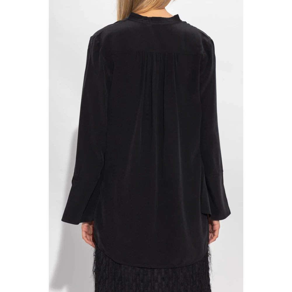 By Malene Birger Flaiy zijden top By Herenne Birger Black Dames