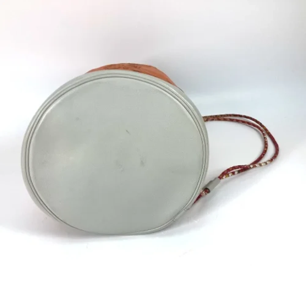 Hermès Vintage Pre-owned Fabric shoulder-bags Orange Dames