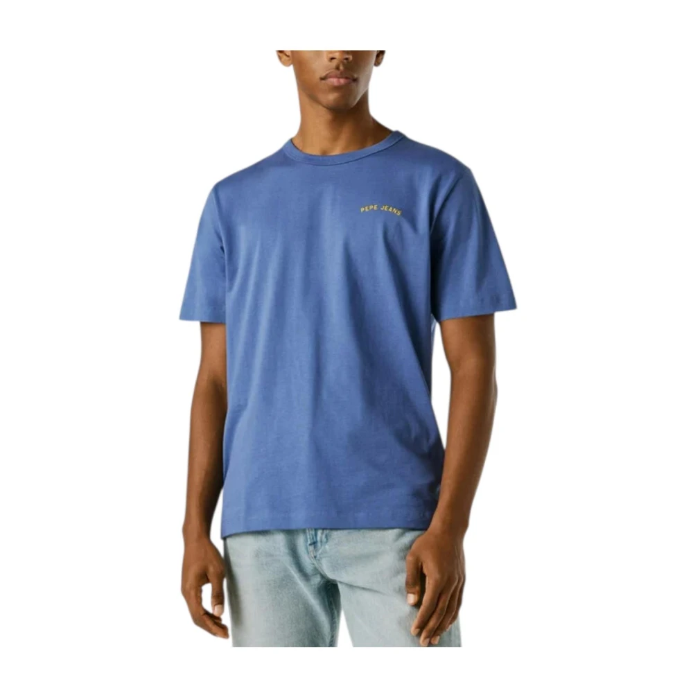 Pepe Jeans Men's Blue T-Shirts, M, Notting Hill Graphic T-Shirt