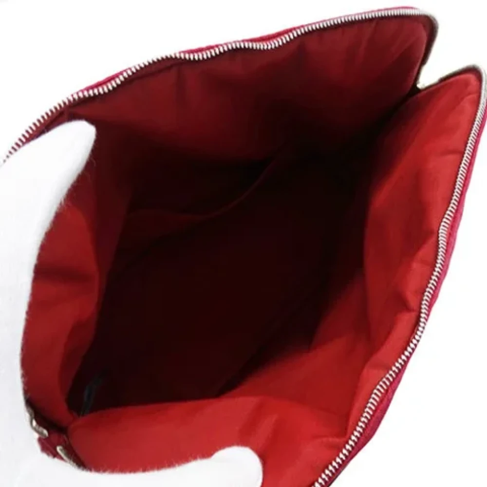 Hermès Vintage Pre-owned Canvas clutches Red Dames