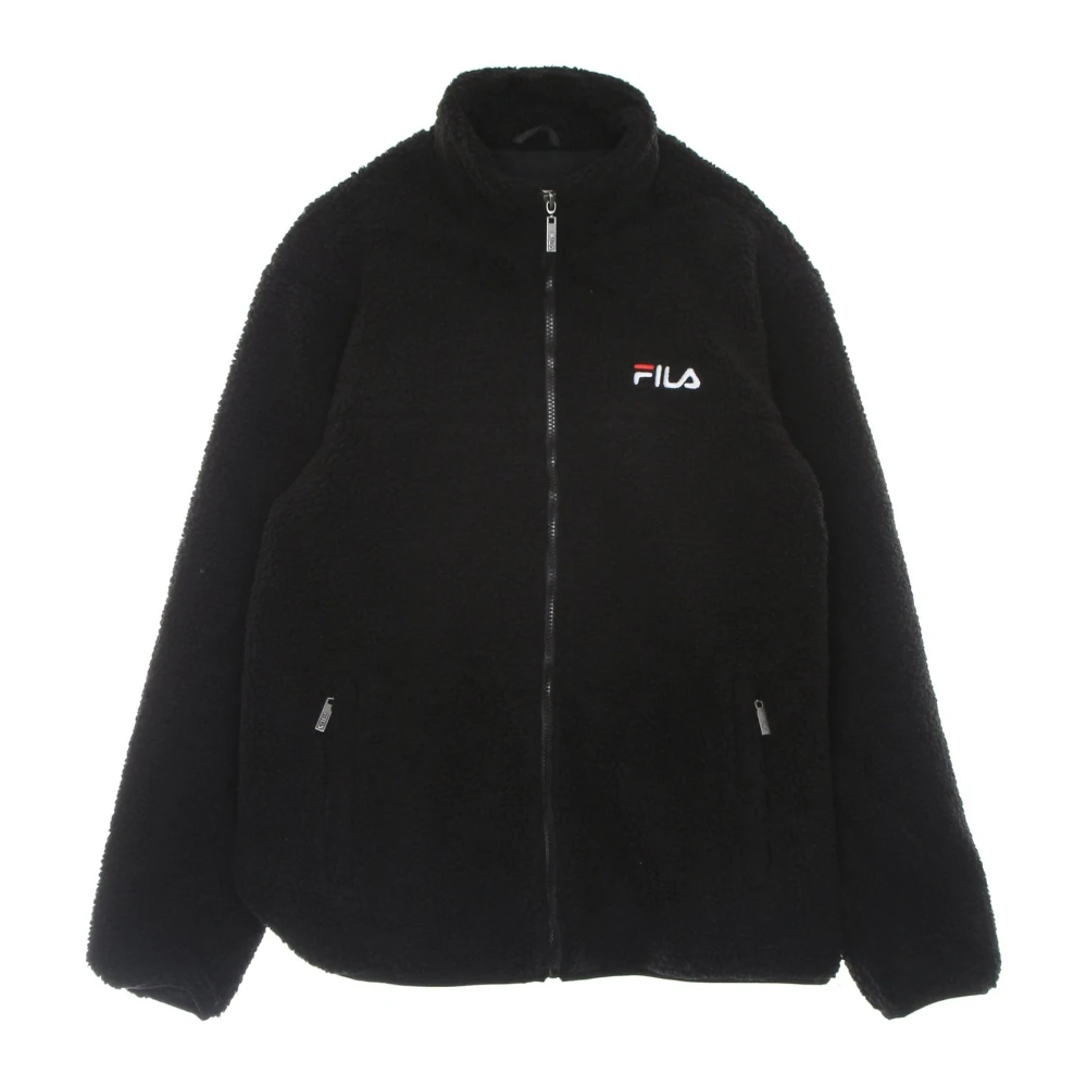 Fila Zwarte Sherpa Fleece Jas voor Mannen Black Heren