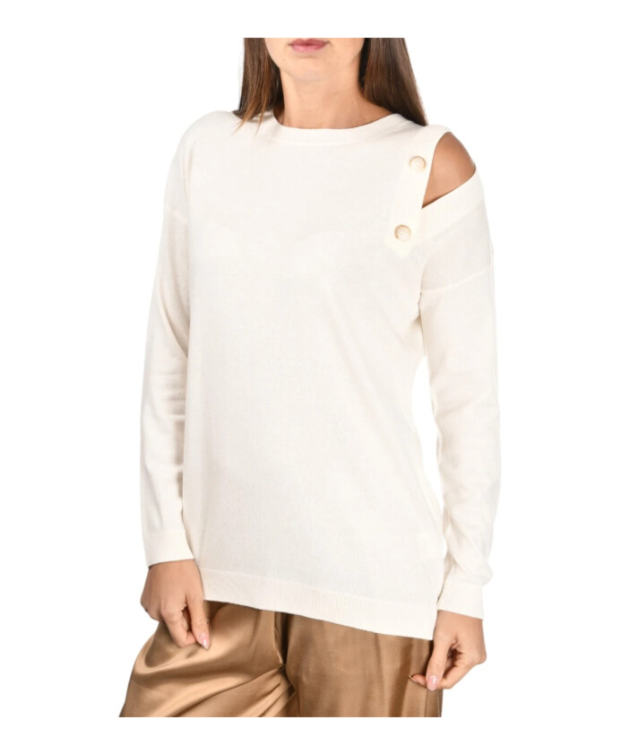 pull-blanc-en-cachemire-avec-detail-depaule-unique
