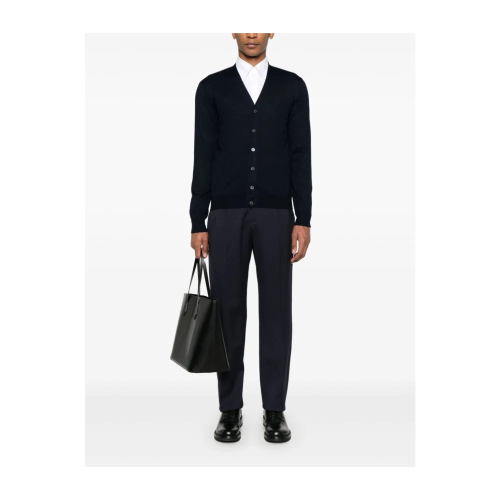 Corneliani Blauwe Sweater voor Mannen Aw24 Blue Heren