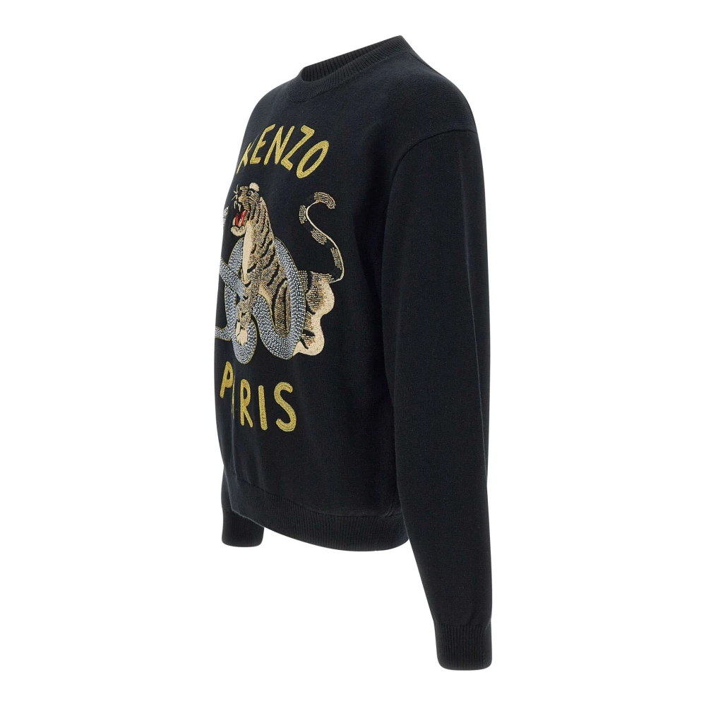 Kenzo Jaar van de slang sweatshirt zwart Black Heren