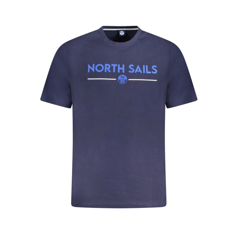 North Sails Blauw Katoenen T-shirt Blue Heren