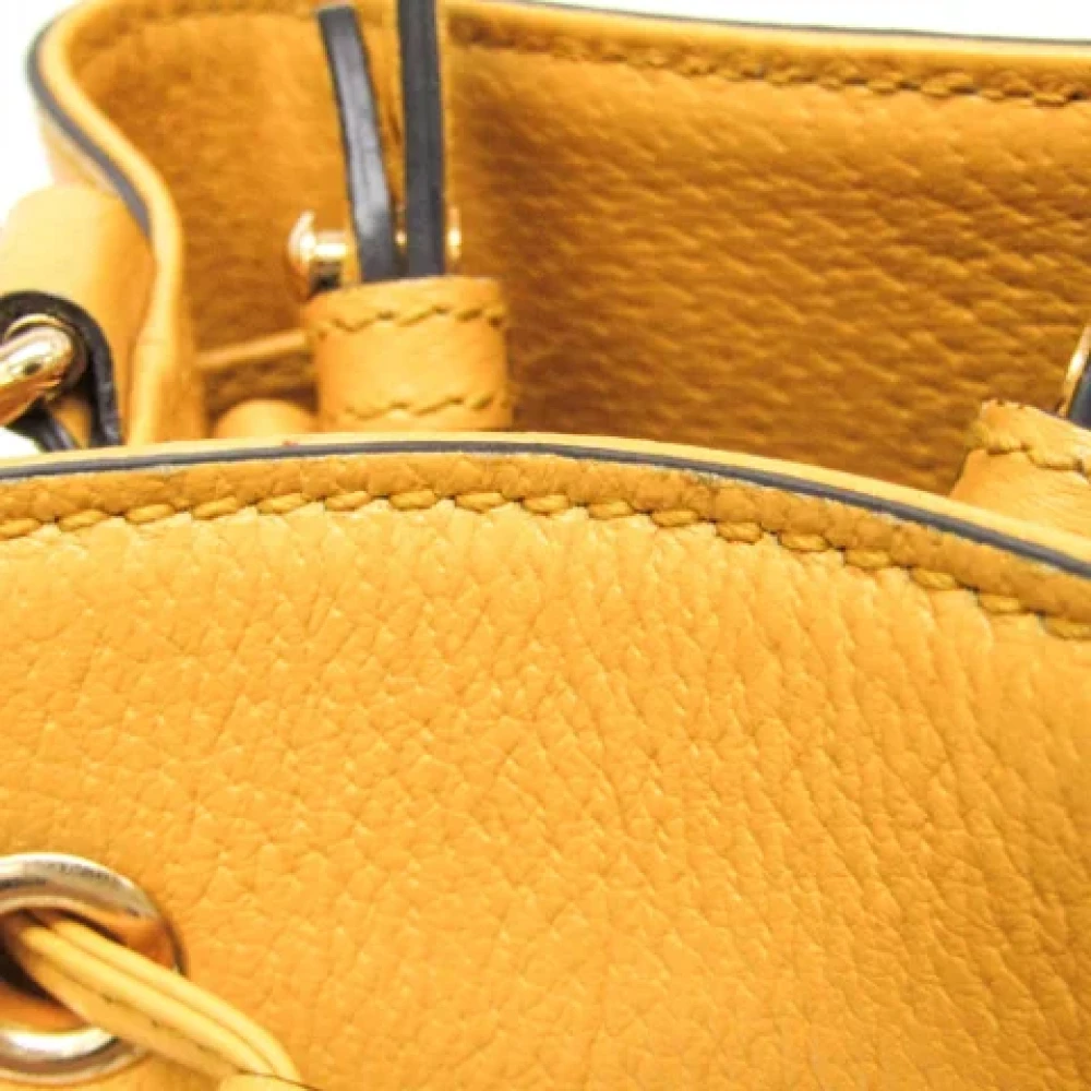 Gucci Vintage Pre-owned Leather gucci-bags Yellow Dames