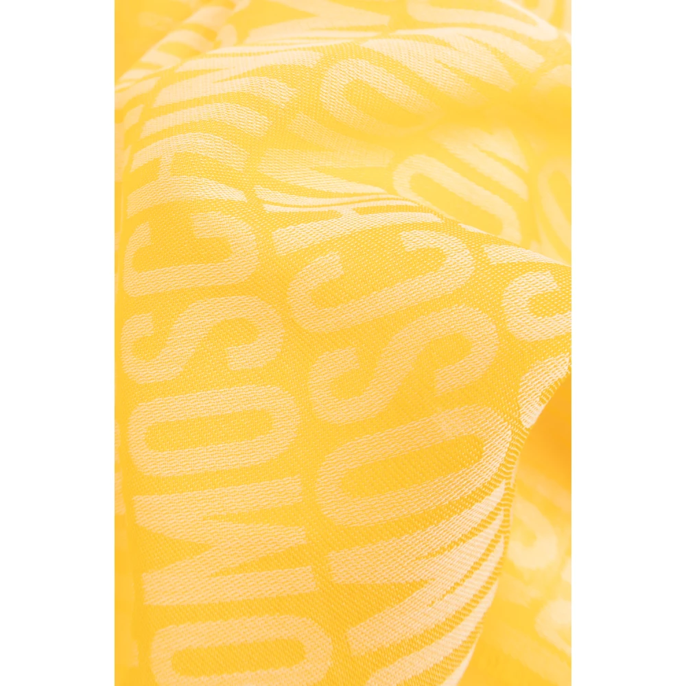 Moschino Monogram sjaal Yellow Unisex