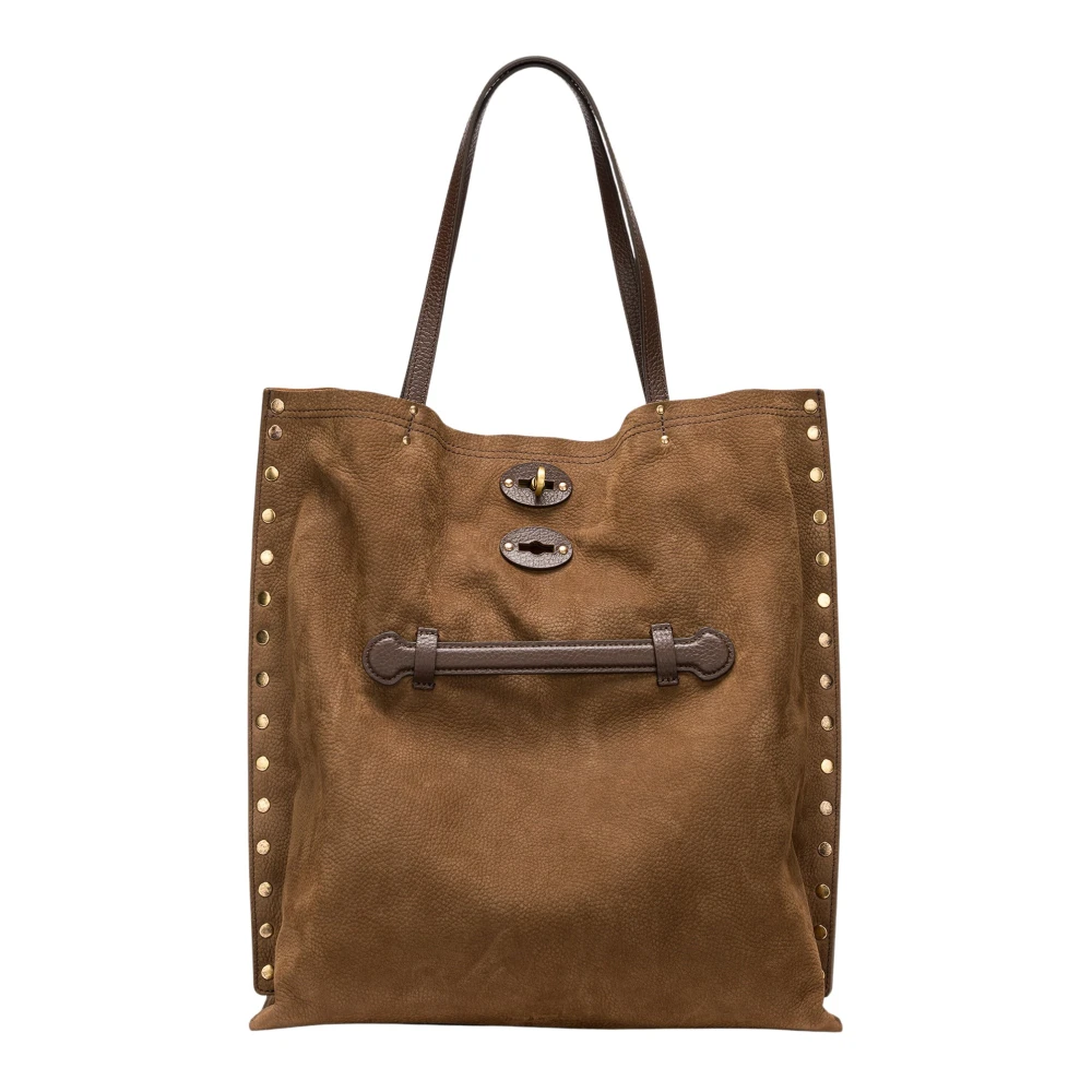Zanellato A' Spasso Jones Medium Tote Bag - Female - Shopping Bags - Brown - One Size - Bags