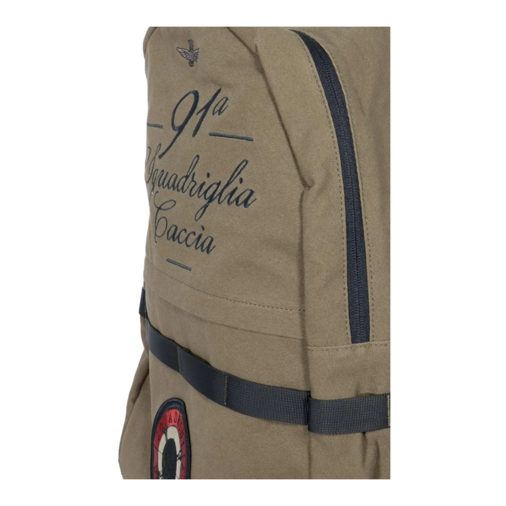 aeronautica militare Groene militaire rugzak met borduurwerk Green Unisex