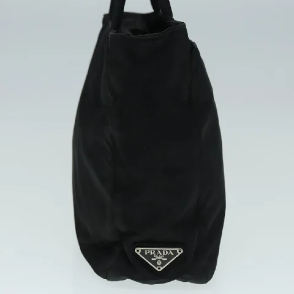 Prada Vintage Pre-owned Nylon handbags Black Dames