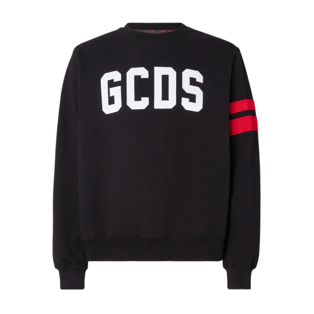 Gcds Sweatshirt met Lange Mouwen en Logo Borduursel Black Heren
