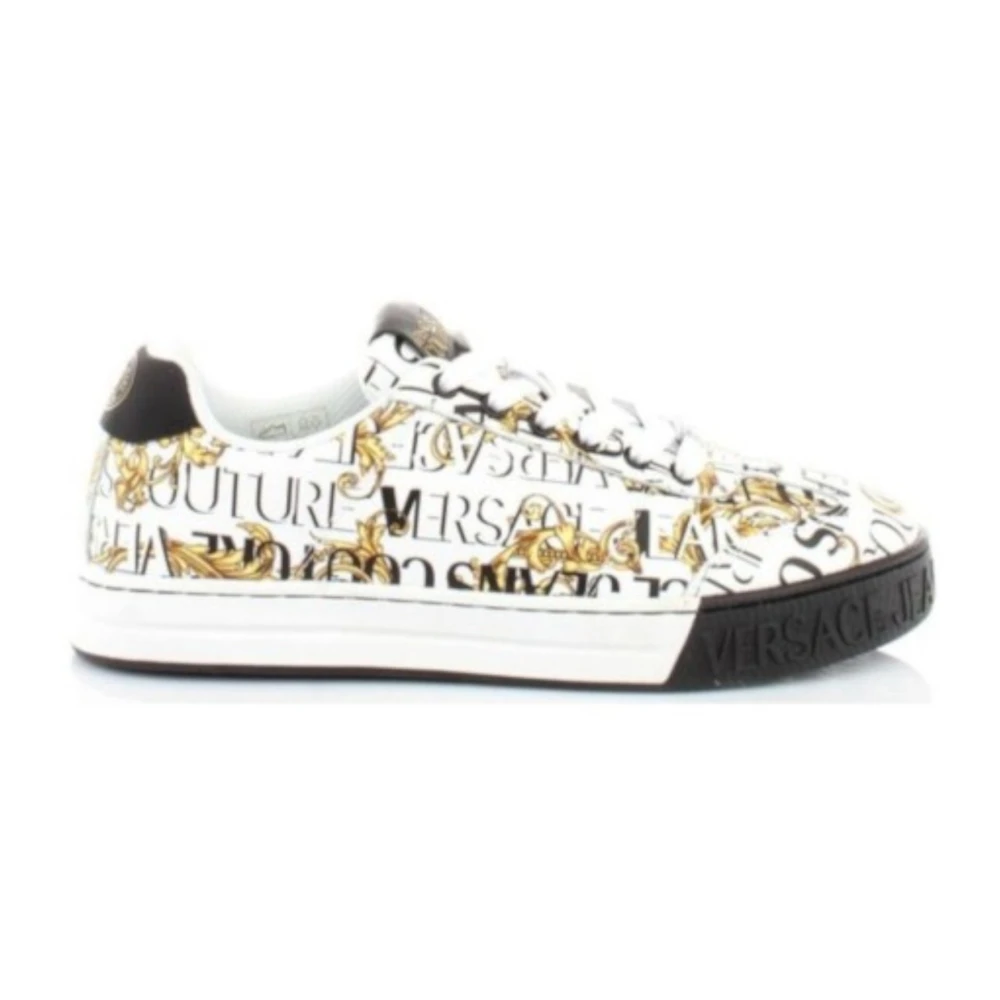 Versace Jeans Couture Logo Couture All Over Sneakers - Storlek 43 White, Herr
