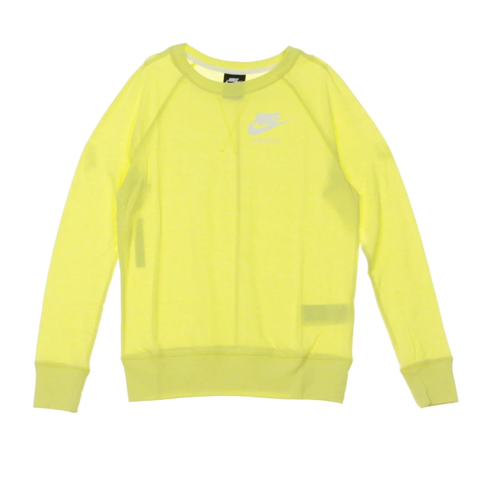 Nike Vintage Geel Lang Mouw T-Shirt Yellow Dames