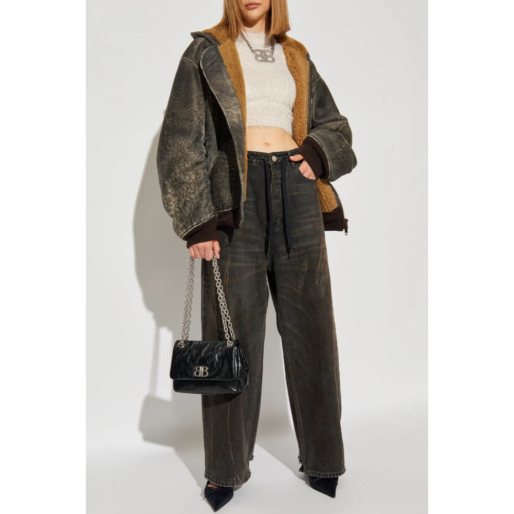 Balenciaga Trui met decoratieve afwerking Beige Dames