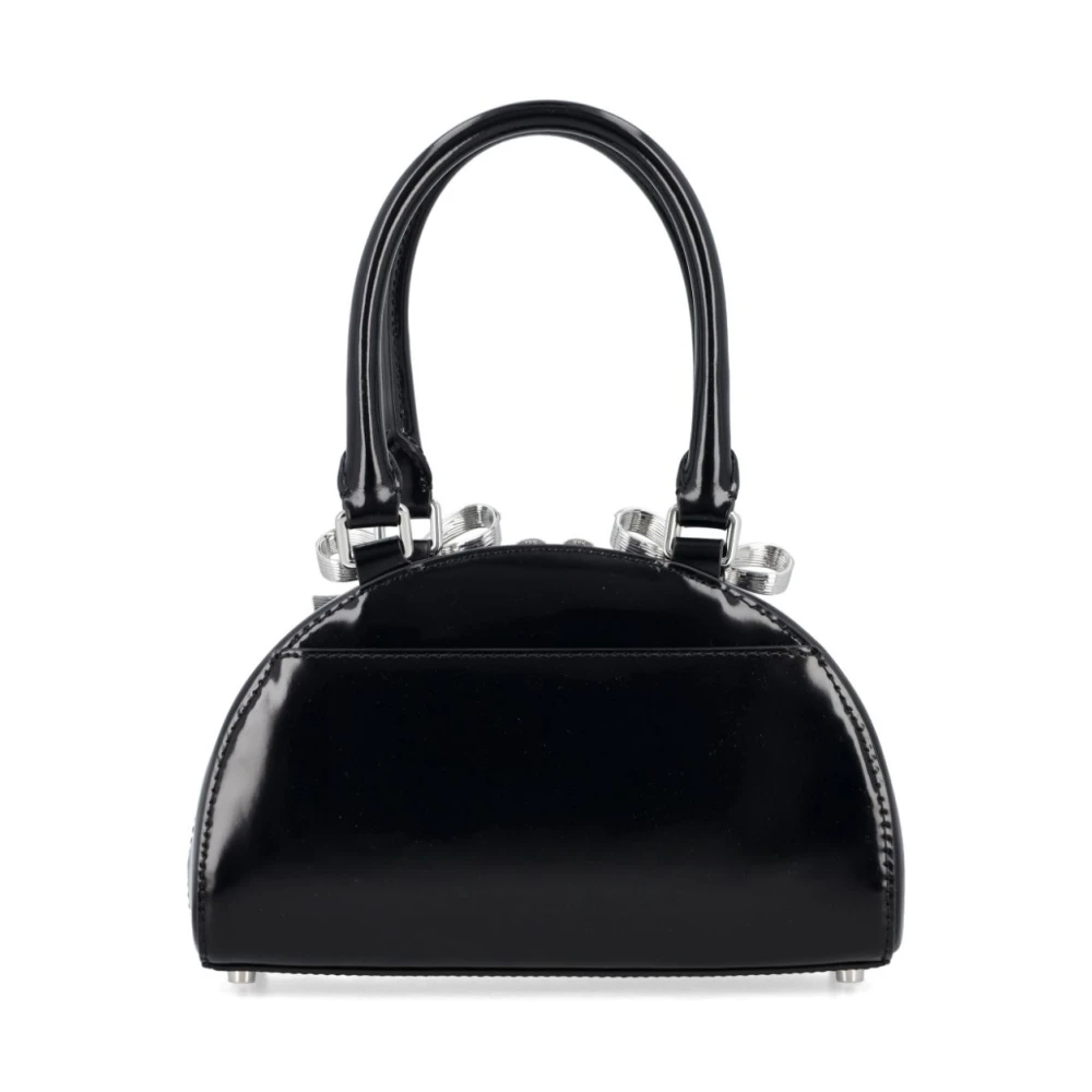 Self Portrait Zwarte Tote Tas met Kristalversierde Strikken Black Dames