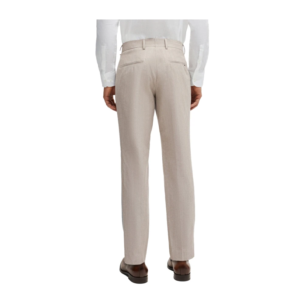 Hugo Boss Wollen broek voor mannen White Heren