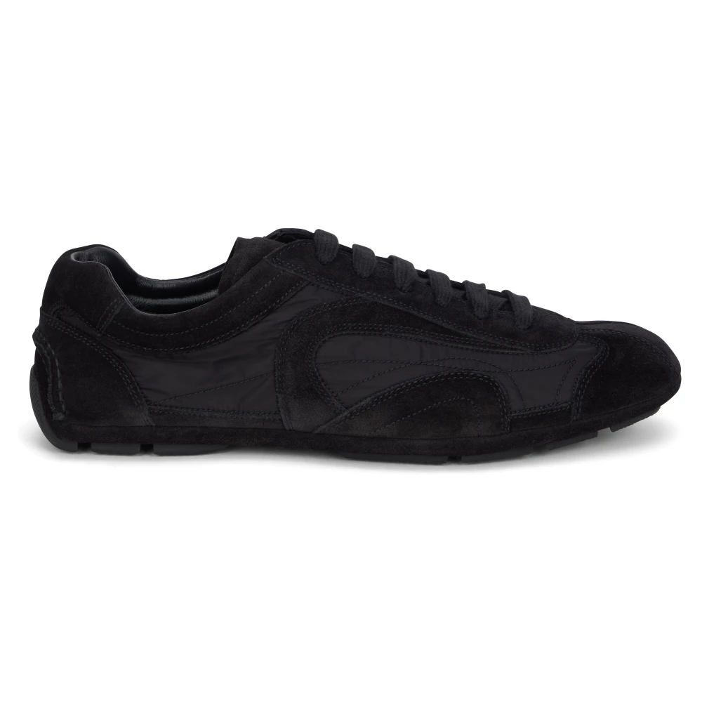 Prada Men's Black Trainers Montecarlo Re-Edition 2005 - Sneakers - 9 Uk - Shoes