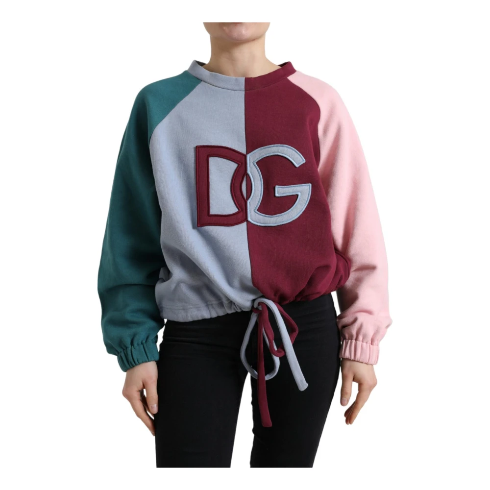Dolce & Gabbana Women's Cotton Crew Neck Pullover Sweater