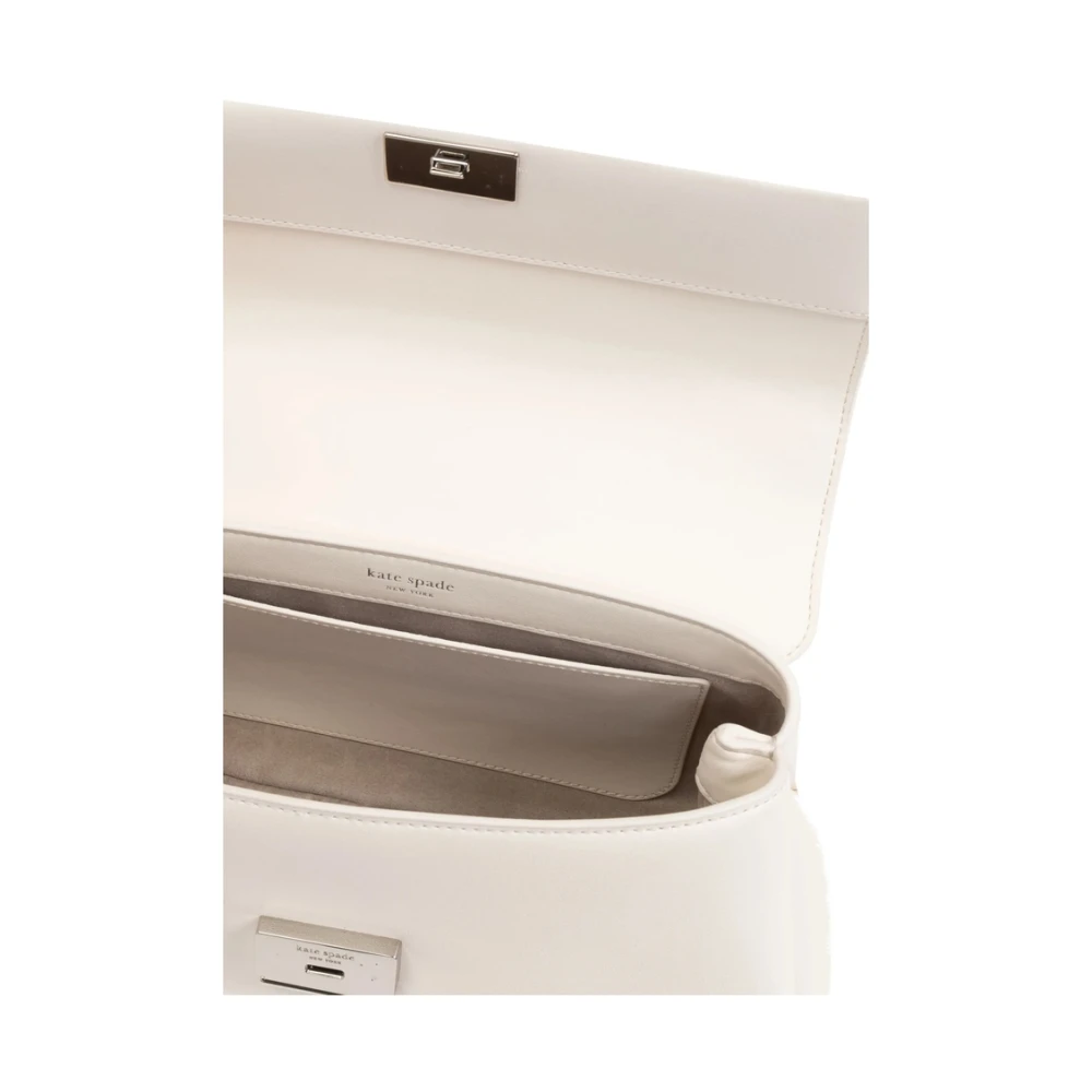 Kate Spade Crème Wit Leren Schoudertas Beige Dames