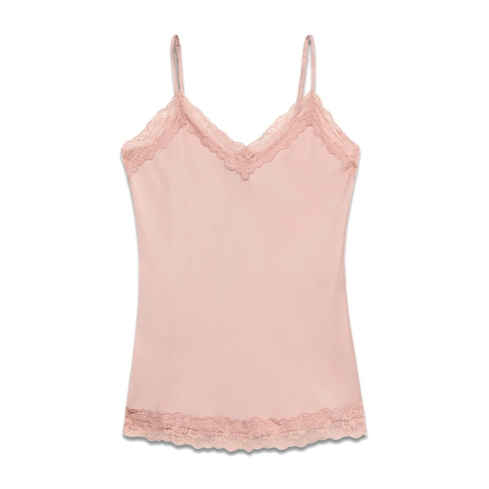 Oltre Top lingerie in satijn en kant Pink Dames