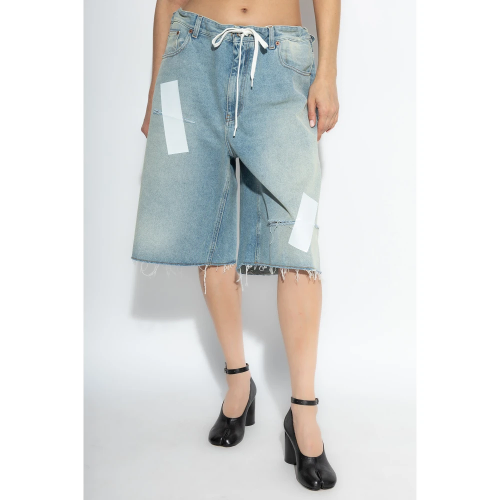 MM6 Maison Margiela Denim shorts Blue Dames