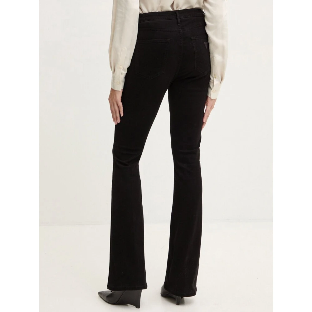 Guess Zwarte Flare High Waist Jeans Black Dames