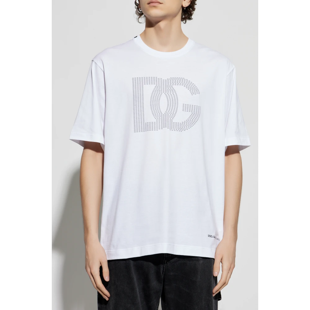 Dolce & Gabbana Logo T-shirt White Heren