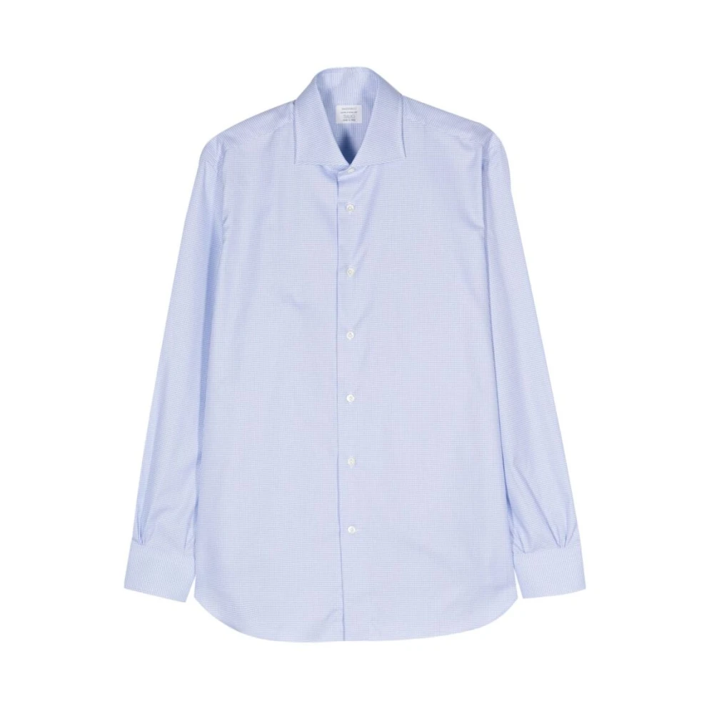 Mazzarelli Casual Shirts Blue Heren