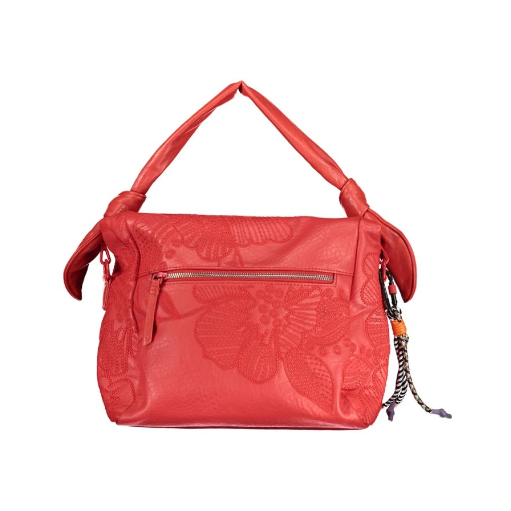 Desigual Stijlvolle Handtas met Verstelbare Schouderband Red Dames