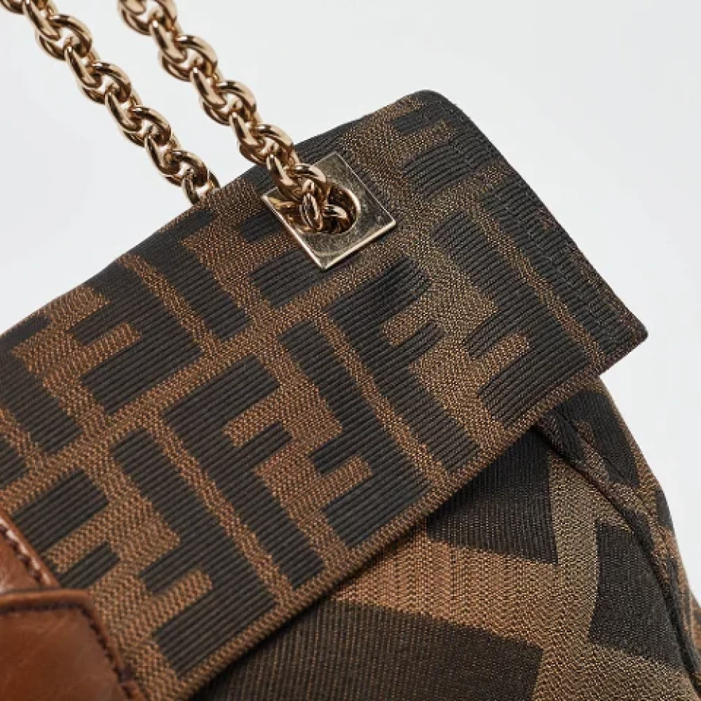 Fendi Vintage Pre-owned Canvas fendi-bags Brown Dames