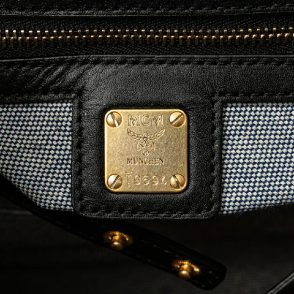MCM Pre-owned Leather handbags Black Dames