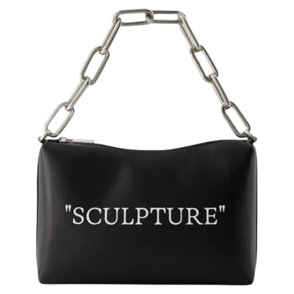 Off White Leather handbags Black Dames