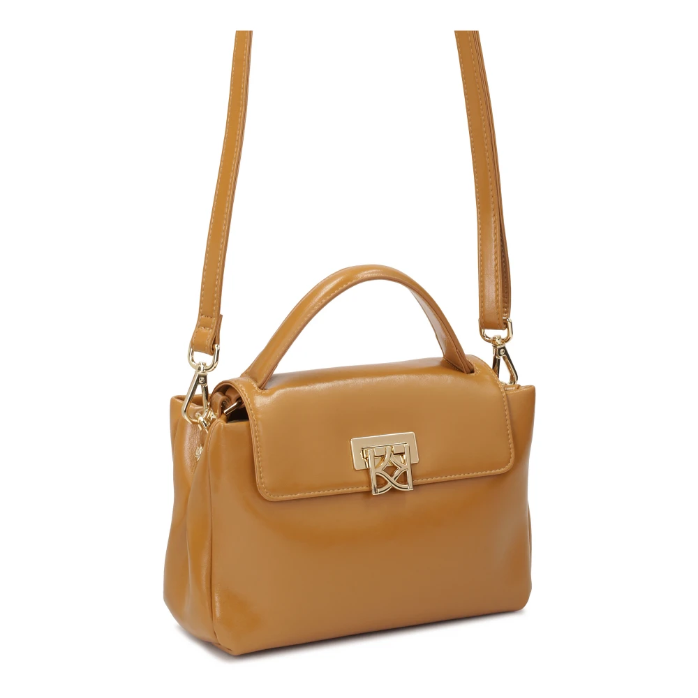 Kazar Lichtbruine leren koffer handtas Brown Dames