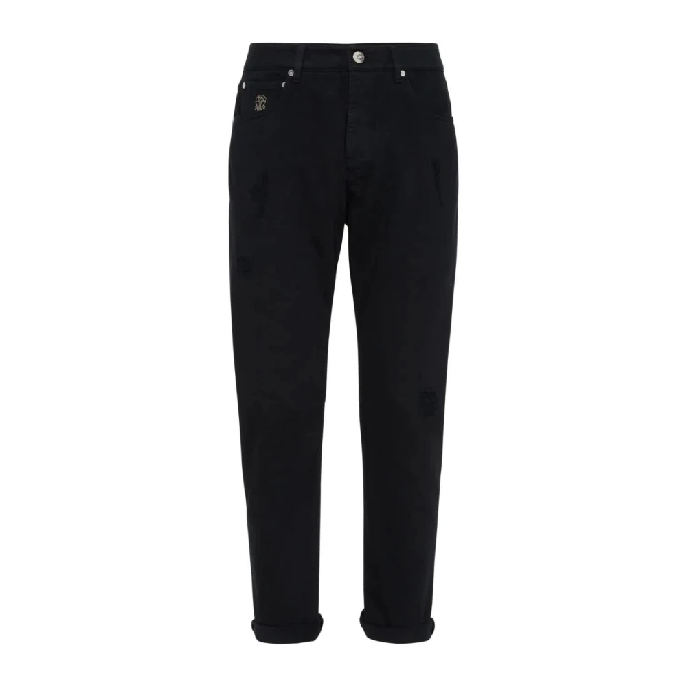 BRUNELLO CUCINELLI Slim-fit Jeans Black Heren