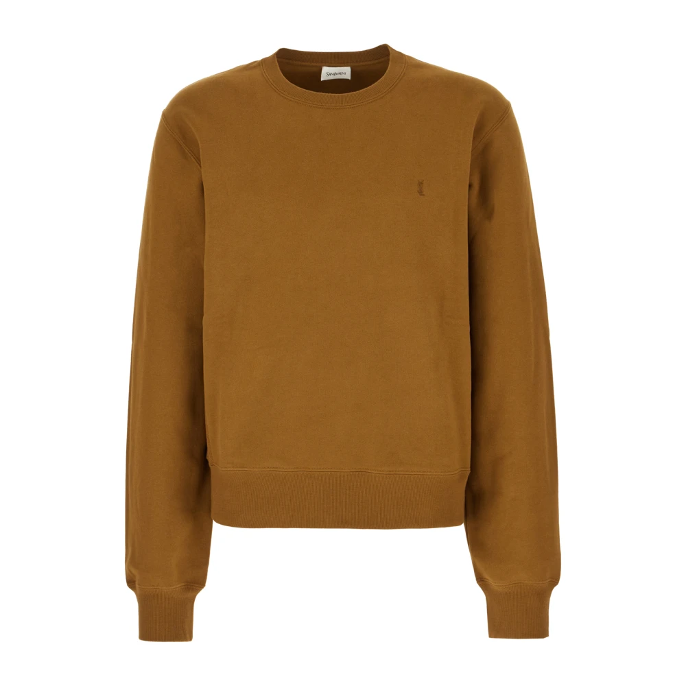Saint Laurent Felpe Sweatshirt Brown Heren