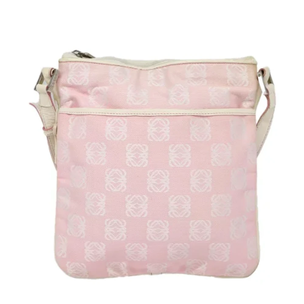 Loewe Pre-owned Canvas shoulder-bags Pink Dames