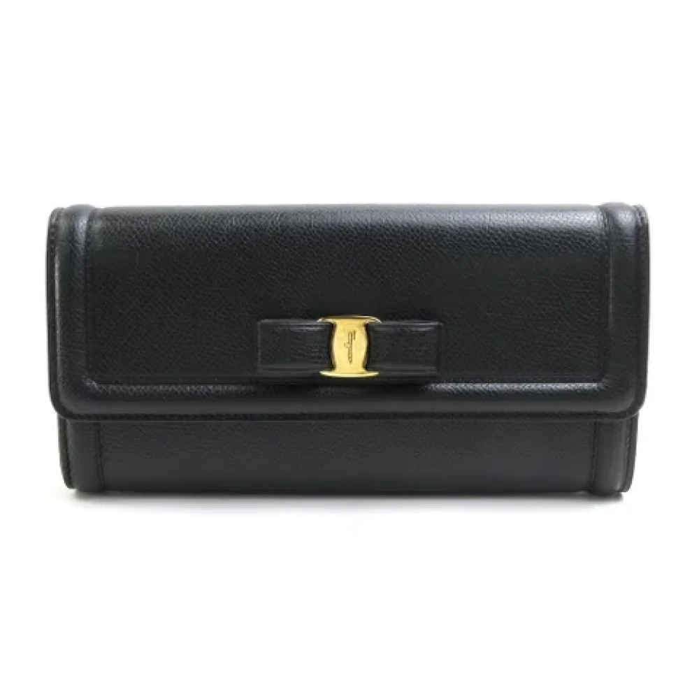 Salvatore Ferragamo Pre-owned Leather wallets Black Dames