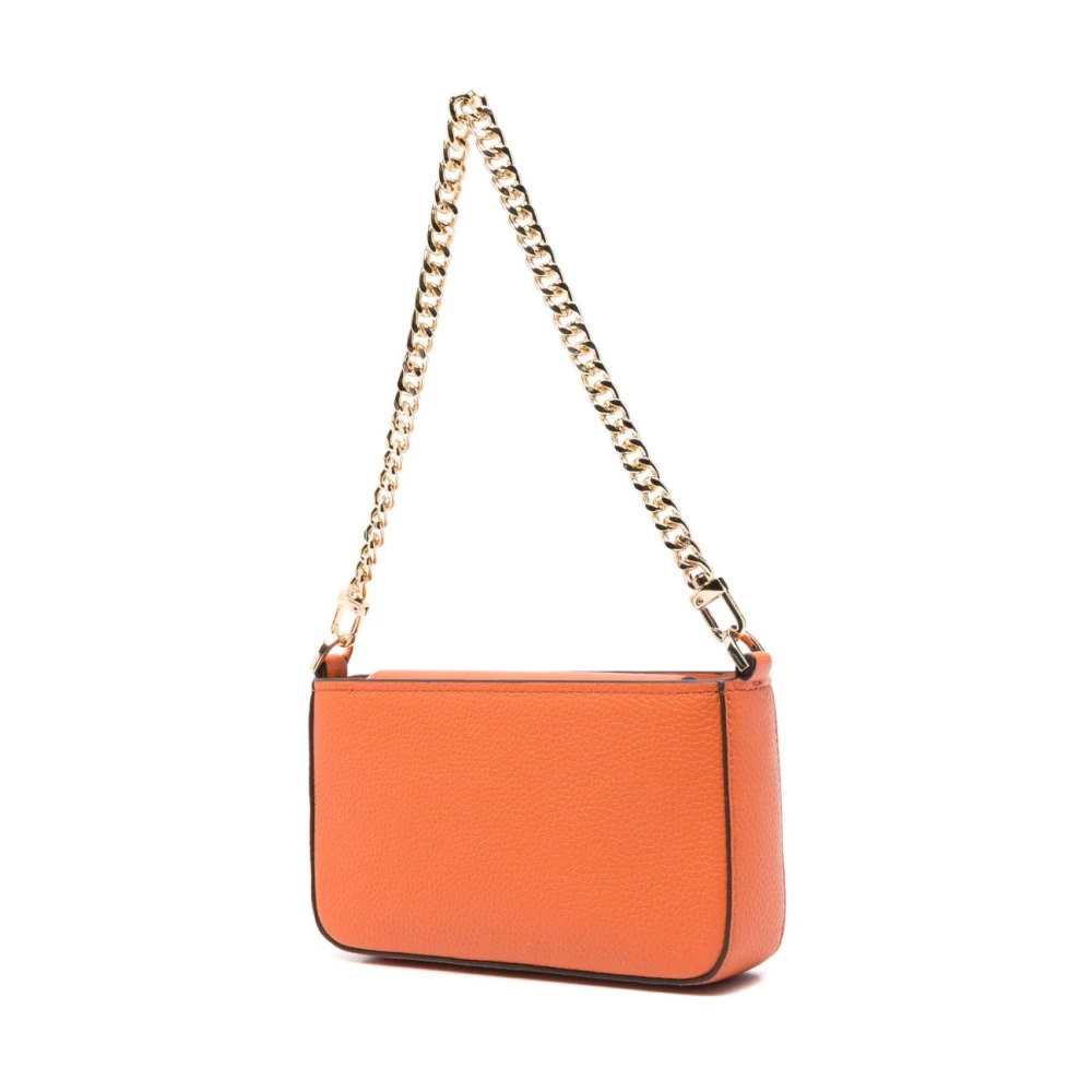 Michael Kors Oranje Leren Schoudertas Orange Dames