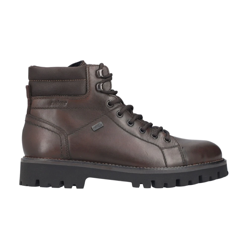 Rieker Men's Brown Casual Closed Ankle Boots - Lace-Up Boots - 11 Uk - Shoes