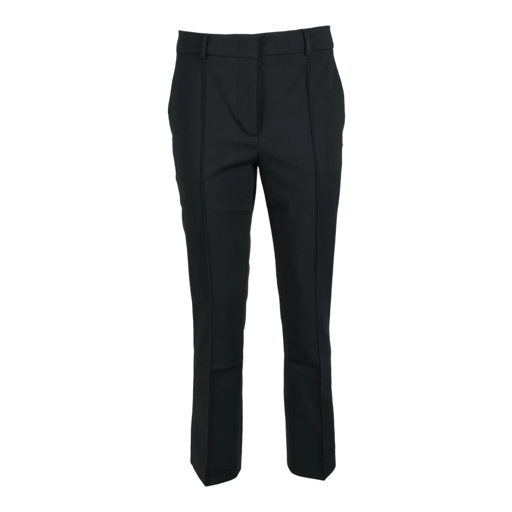 SPORTMAX Katoenmix Stretchbroek Blue Dames