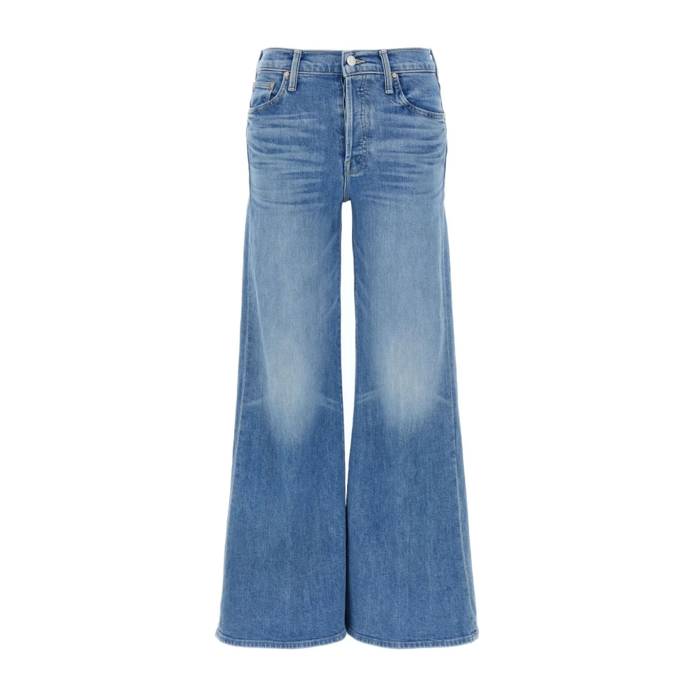 Mother Women's Blue Wide Jeans, W30, Clear Denim Jeans