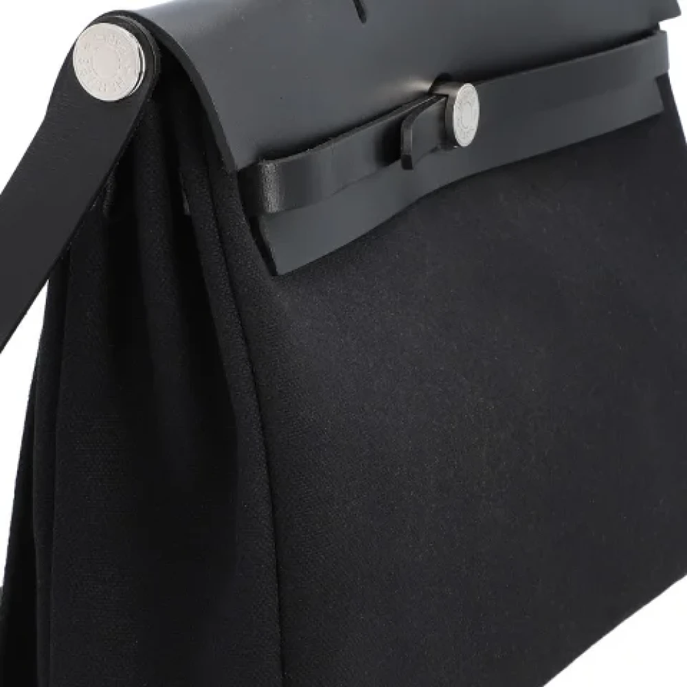 Hermès Vintage Pre-owned Fabric handbags Black Dames