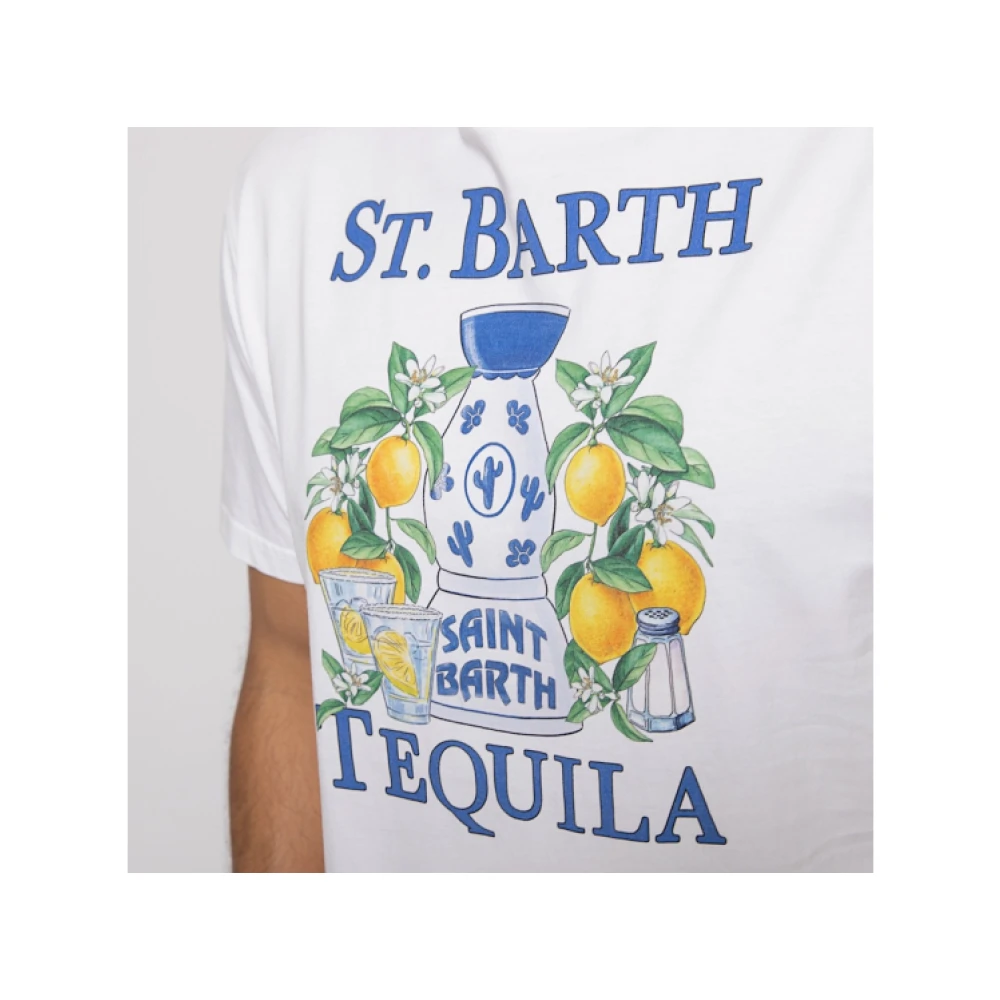 MC2 Saint Barth Witte Tequila Summer T-shirt White Heren