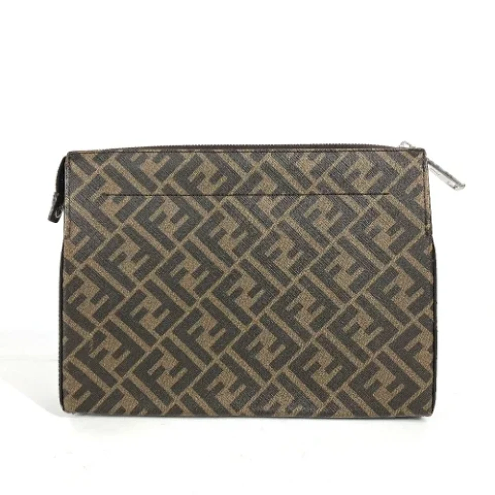 Fendi Vintage Pre-owned Leather fendi-bags Brown Heren