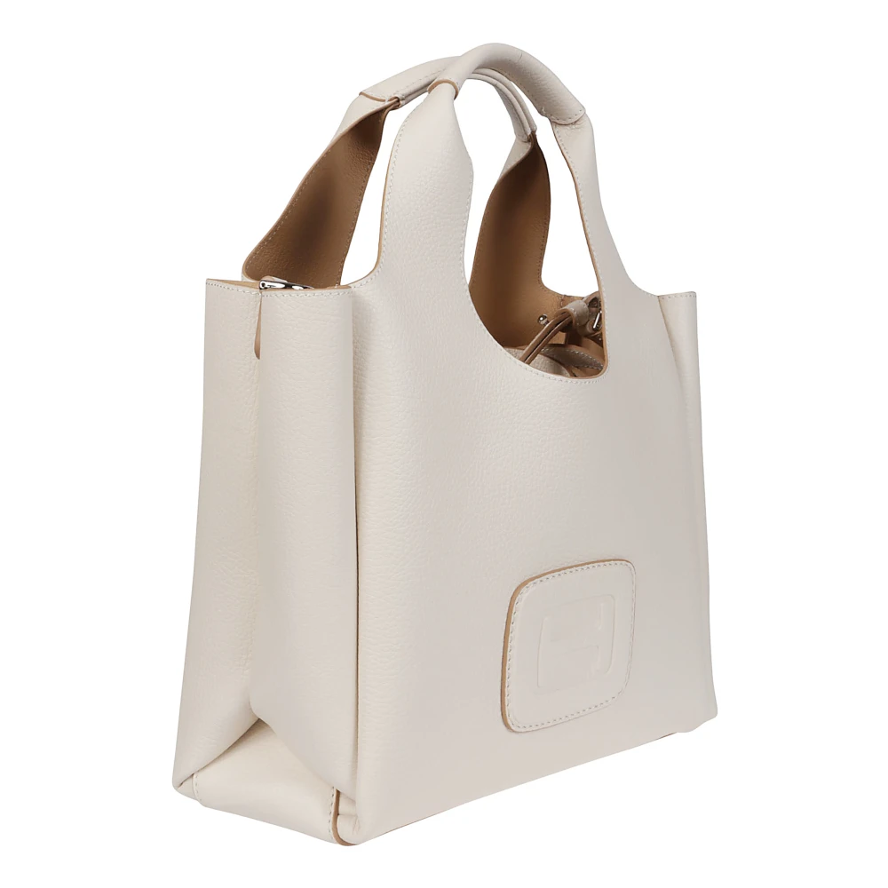 Hogan Stijlvolle Handtas Beige Dames