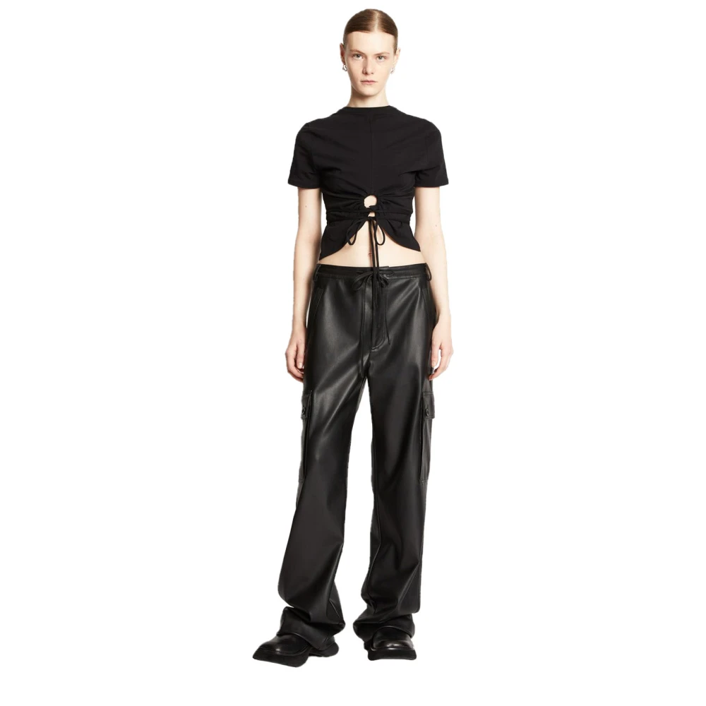 Proenza Schouler Omkeerbaar Cutout T-shirt Black Dames